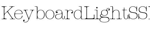 KeyboardLightSSK Regular.ttf