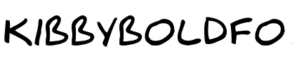 KibbyBoldFont Regular.ttf