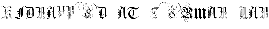 Kidnapped at German Lands Two Regular.ttf