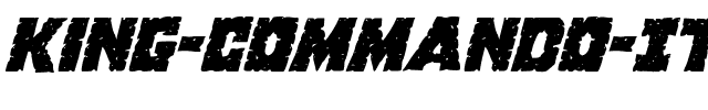 King Commando Italic Italic.ttf