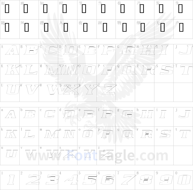 KingfreshCondensedOutline-Italic