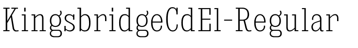 Kingsbridge Cd El Regular.ttf