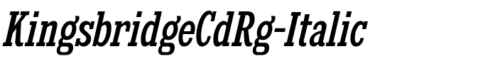 Kingsbridge Cd Rg Italic.ttf