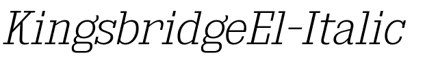 Kingsbridge El Italic.ttf