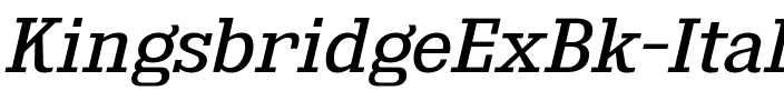 Kingsbridge Ex Bk Italic.ttf