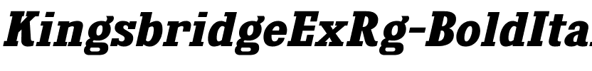 Kingsbridge Ex Rg Bold Italic.ttf