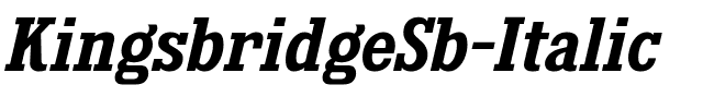 Kingsbridge Sb Italic.ttf