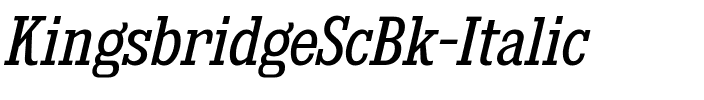 Kingsbridge Sc Bk Italic.ttf