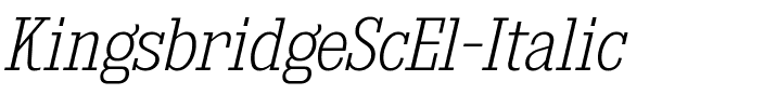 Kingsbridge Sc El Italic.ttf