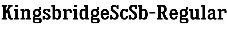 Kingsbridge Sc Sb Regular.ttf