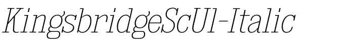 Kingsbridge Sc Ul Italic.ttf