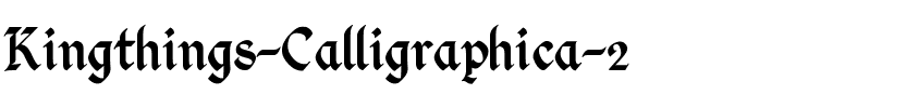 Kingthings Calligraphica 2 Regular.ttf