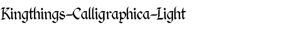 Kingthings Calligraphica Light Light.ttf