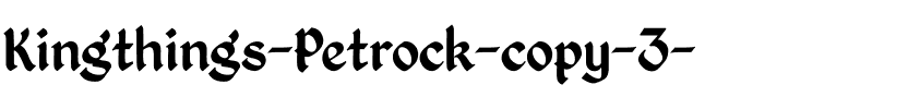 Kingthings Petrock Regular.ttf