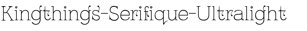 Kingthings Serifique Ultralight Light.ttf