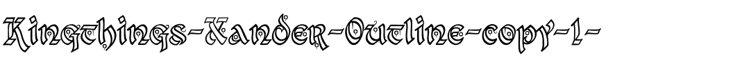 Kingthings Xander Outline Regular.ttf