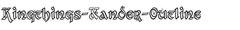 Kingthings Xander Outline Regular.ttf