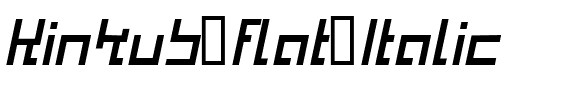 Kinkub flat Italic.ttf