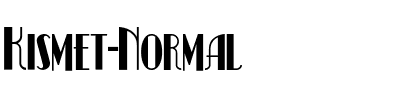 Kismet-Normal Regular.ttf