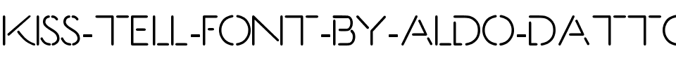 Kiss & Tell Font By Aldo Dattoli Normal.ttf