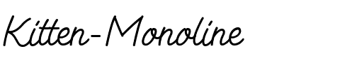 Kitten Monoline Regular.ttf