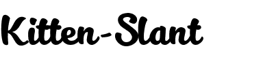 Kitten Slant Regular.ttf