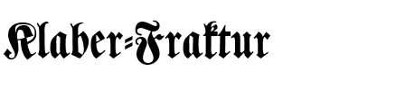 Klaber Fraktur Regular.ttf