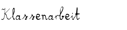 Klassenarbeit Regular.ttf