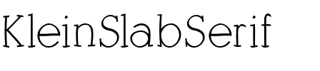 KleinSlabSerif Regular.ttf