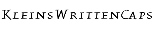 KleinsWrittenCaps Regular.ttf