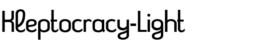 Kleptocracy Light Regular.ttf