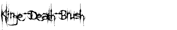 Klinge Death Brush Regular.ttf