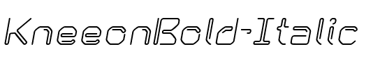 KneeonBold Italic Regular.ttf