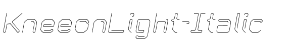 KneeonLight Italic Regular.ttf