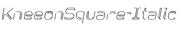 KneeonSquare Italic Regular.ttf