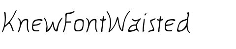 KnewFontWaisted Regular.ttf