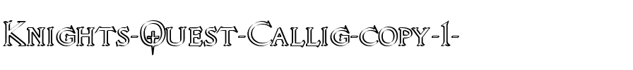 Knights Quest Callig Regular.ttf