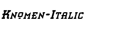 Knomen Italic.ttf