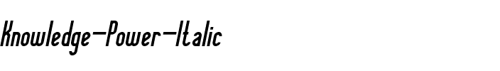 Knowledge Power Italique.ttf