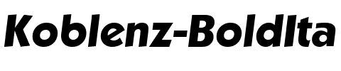 Koblenz-BoldIta Regular.ttf