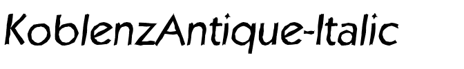 KoblenzAntique Italic.ttf