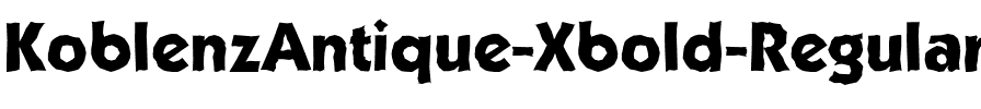 KoblenzAntique-Xbold Regular.ttf