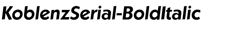 KoblenzSerial BoldItalic.ttf