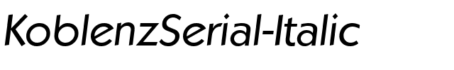 KoblenzSerial Italic.ttf