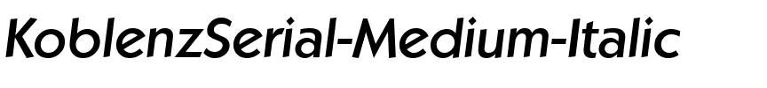 KoblenzSerial-Medium Italic.ttf