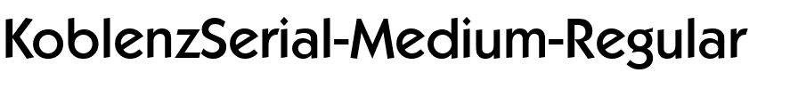 KoblenzSerial-Medium Regular.ttf
