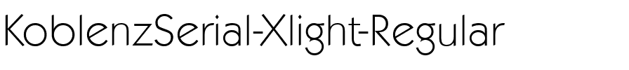 KoblenzSerial-Xlight Regular.ttf