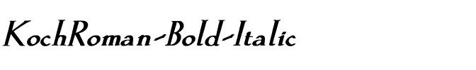 KochRoman Bold Italic.ttf