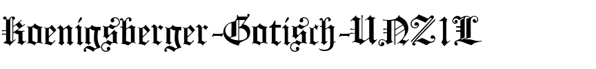 Koenigsberger Gotisch UNZ1L Regular.ttf