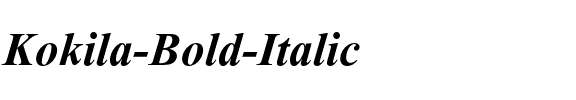 Kokila Bold Italic.ttf